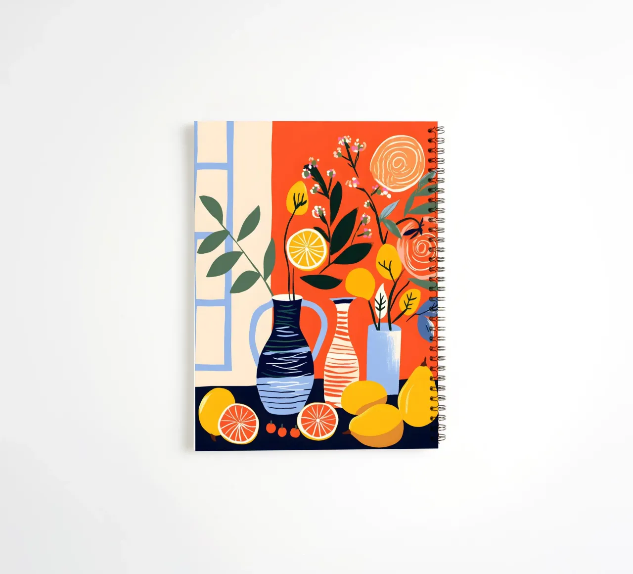 Vases and fruits spiral notebook by LisaArtes