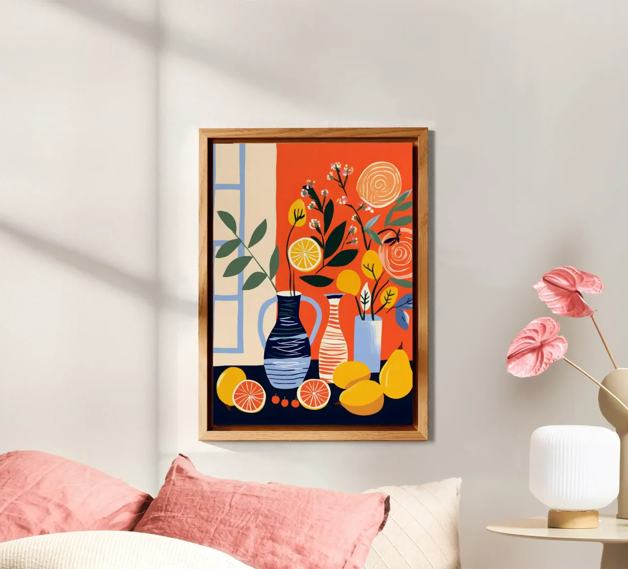 Vases and fruits alluminio dibond da LisaArtes