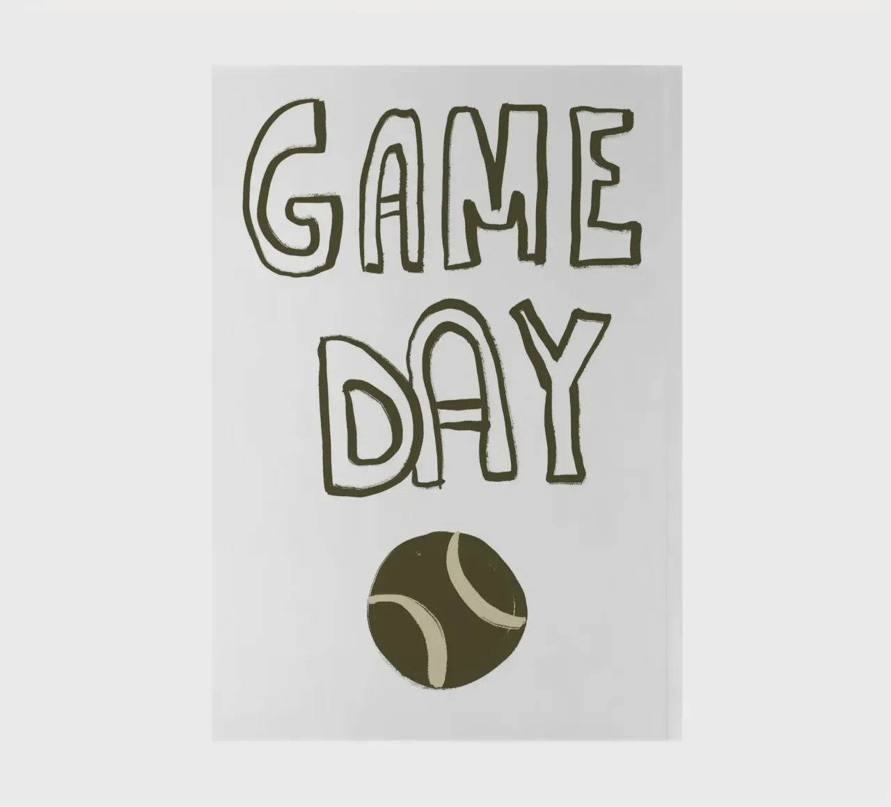 Game Day No 02 notebook by treechild