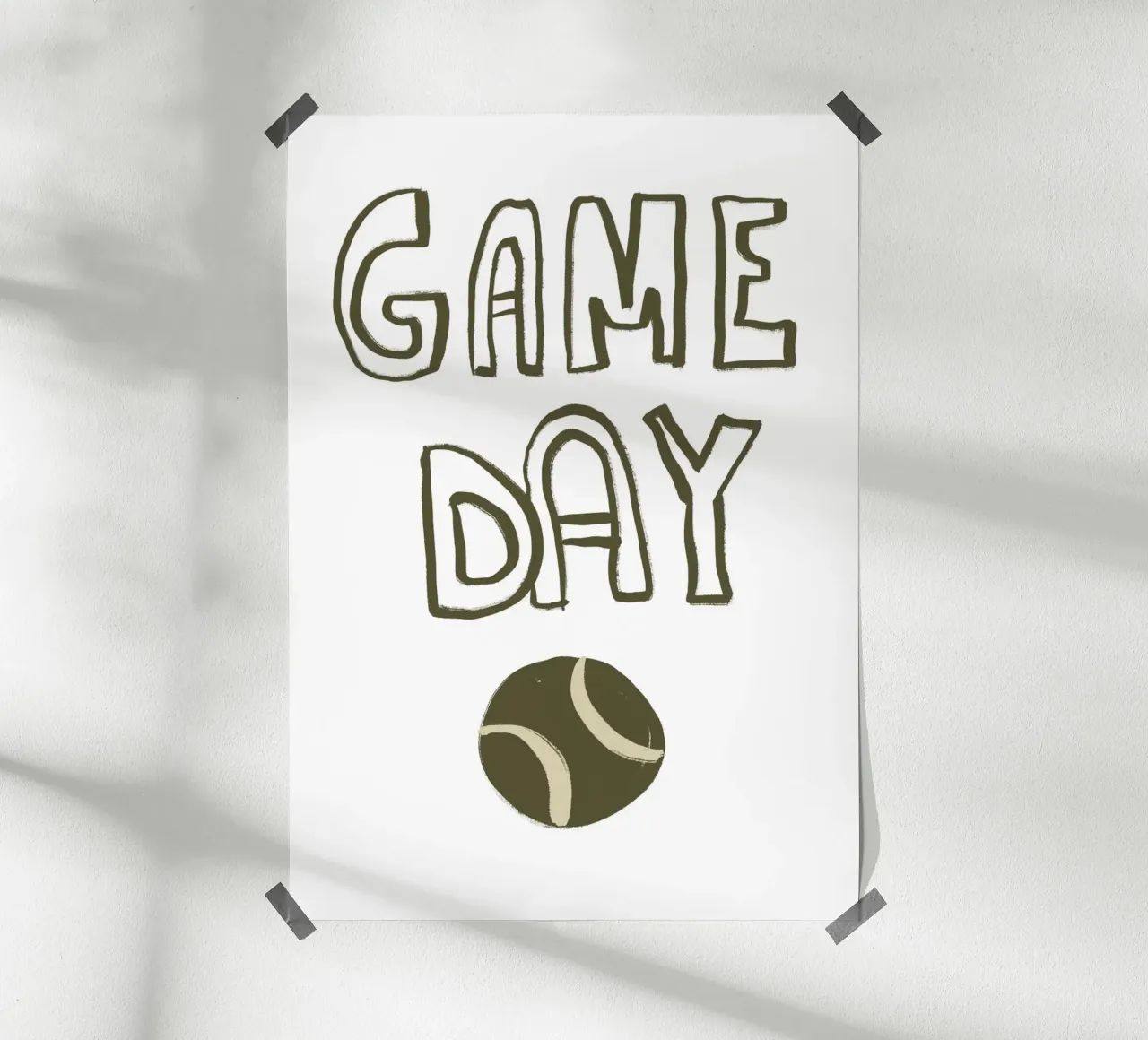 Game Day No 02 carta hahnemühle da treechild