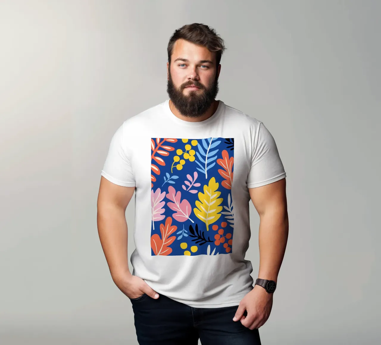 Brightly colored leaves t-shirt da LisaArtes