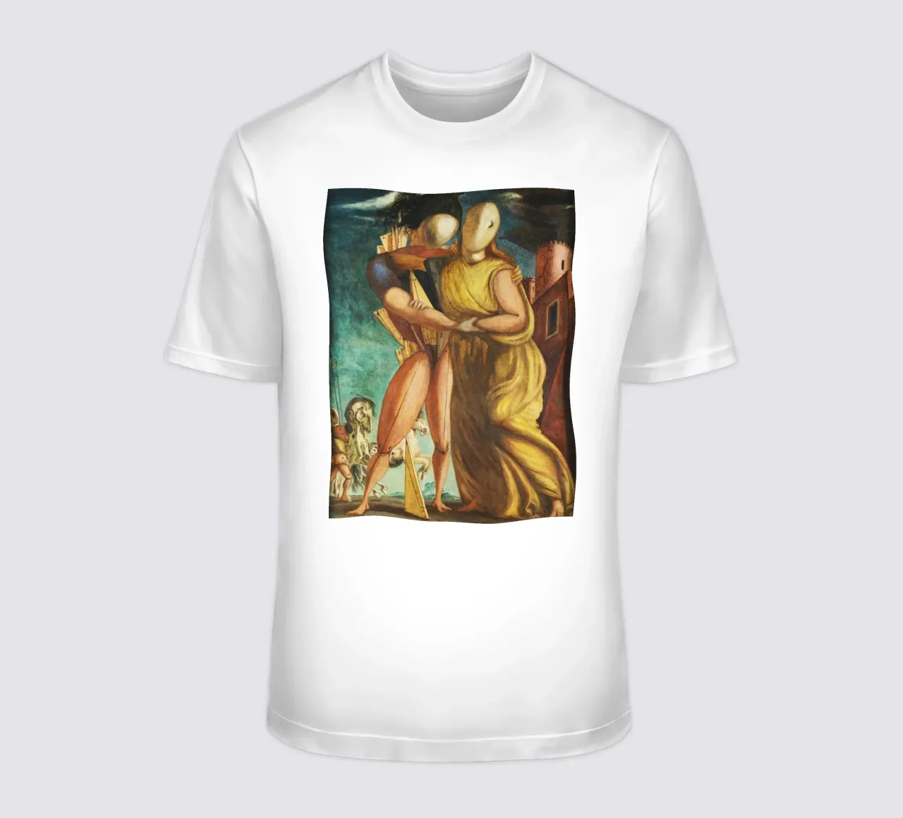 Héctor y Andrómaca de Giorgio de Chirico camiseta de Classic Art Prints