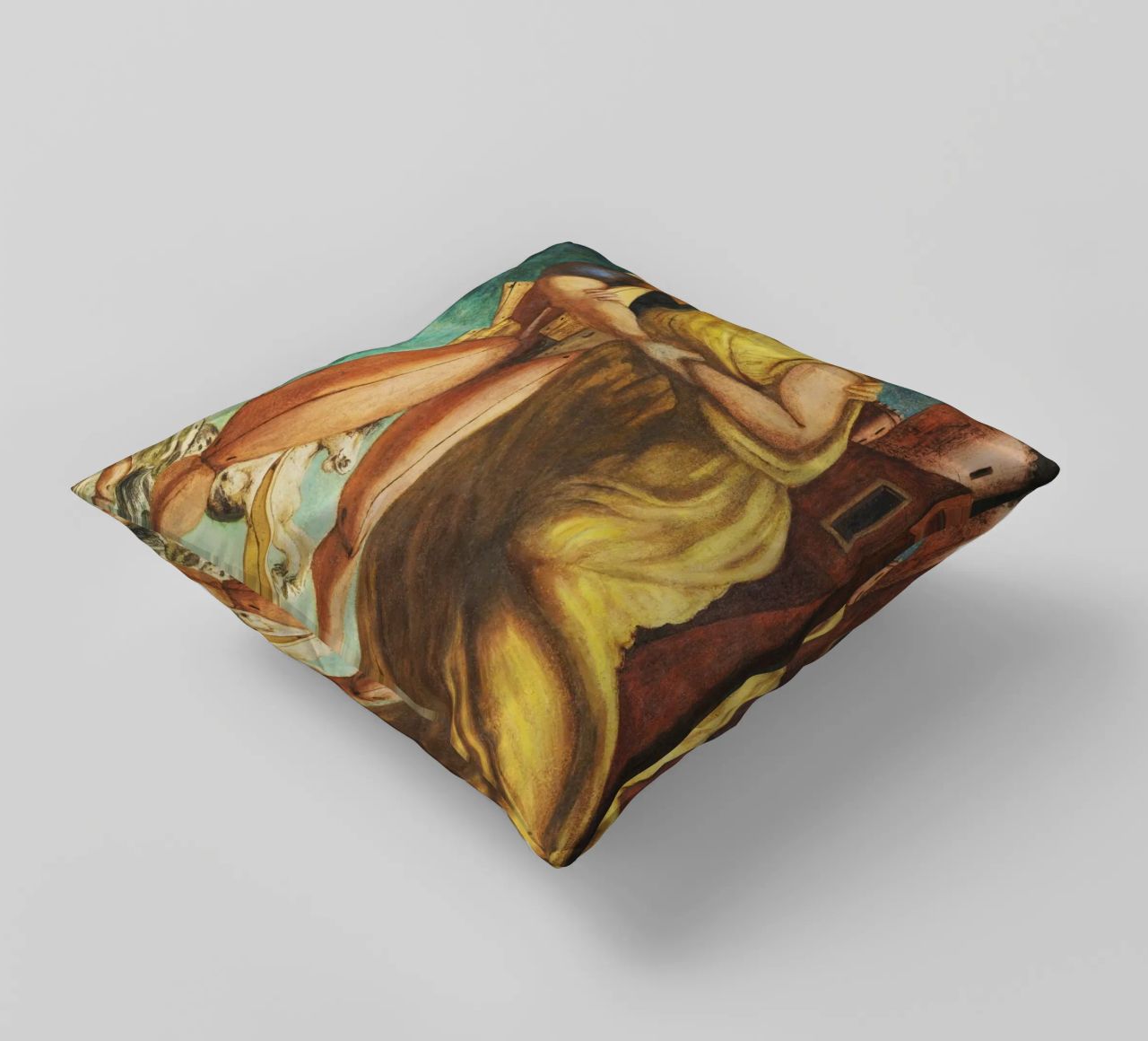 Ettore e Andromaca by Giorgio de Chirico cuscino da Classic Art Prints