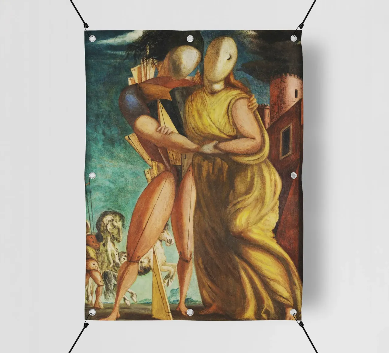 Héctor y Andrómaca de Giorgio de Chirico lonas publicitarias de Classic Art Prints