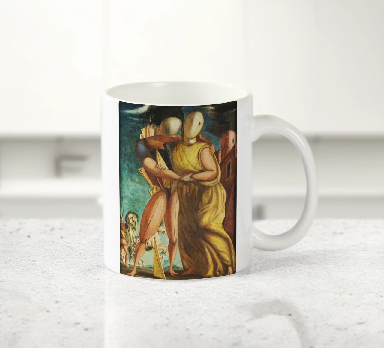 Ettore e Andromaca by Giorgio de Chirico tazza in ceramica da Classic Art Prints