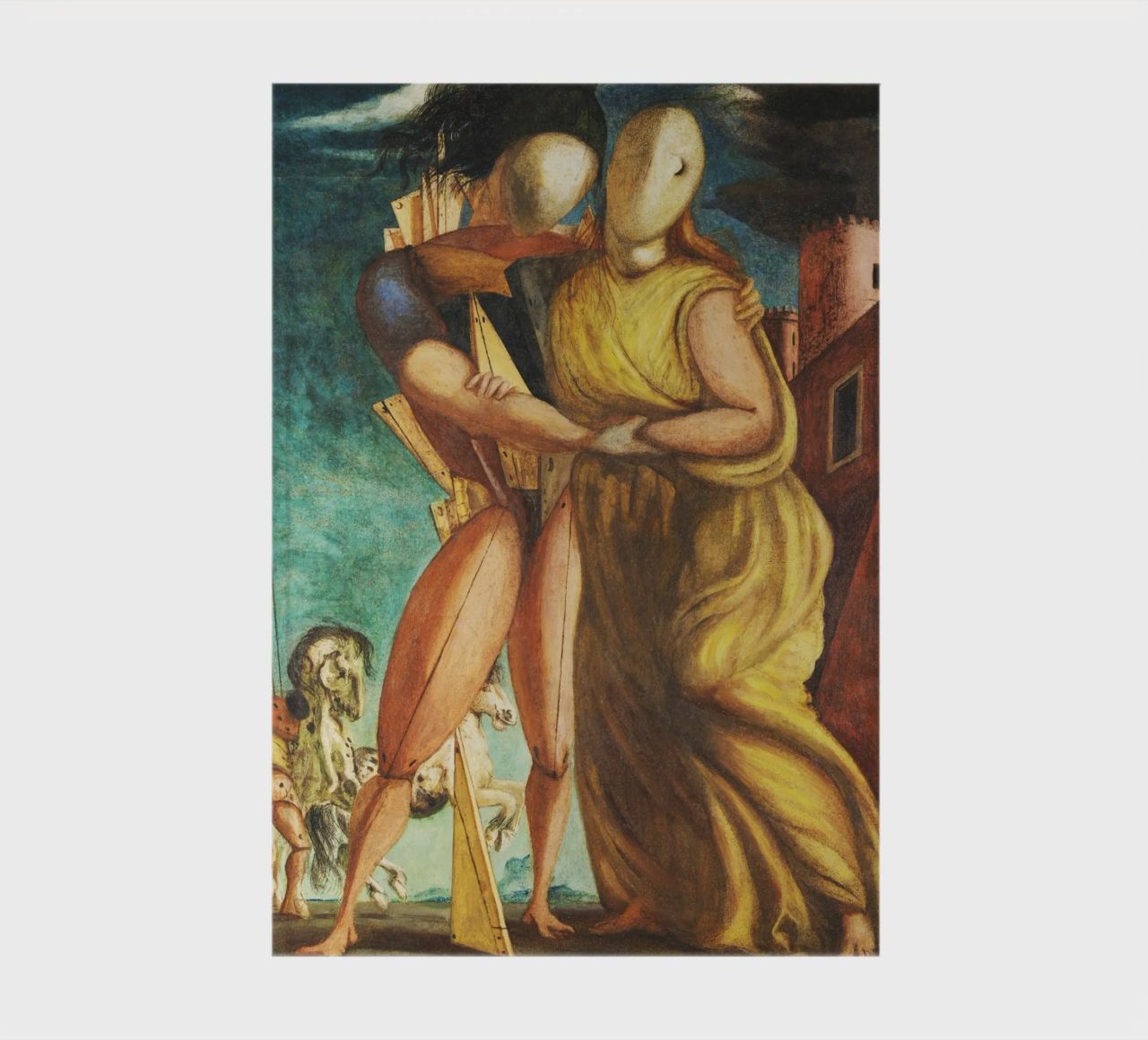 Hector et Andromaque par Giorgio de Chirico carnet de notes de Classic Art Prints