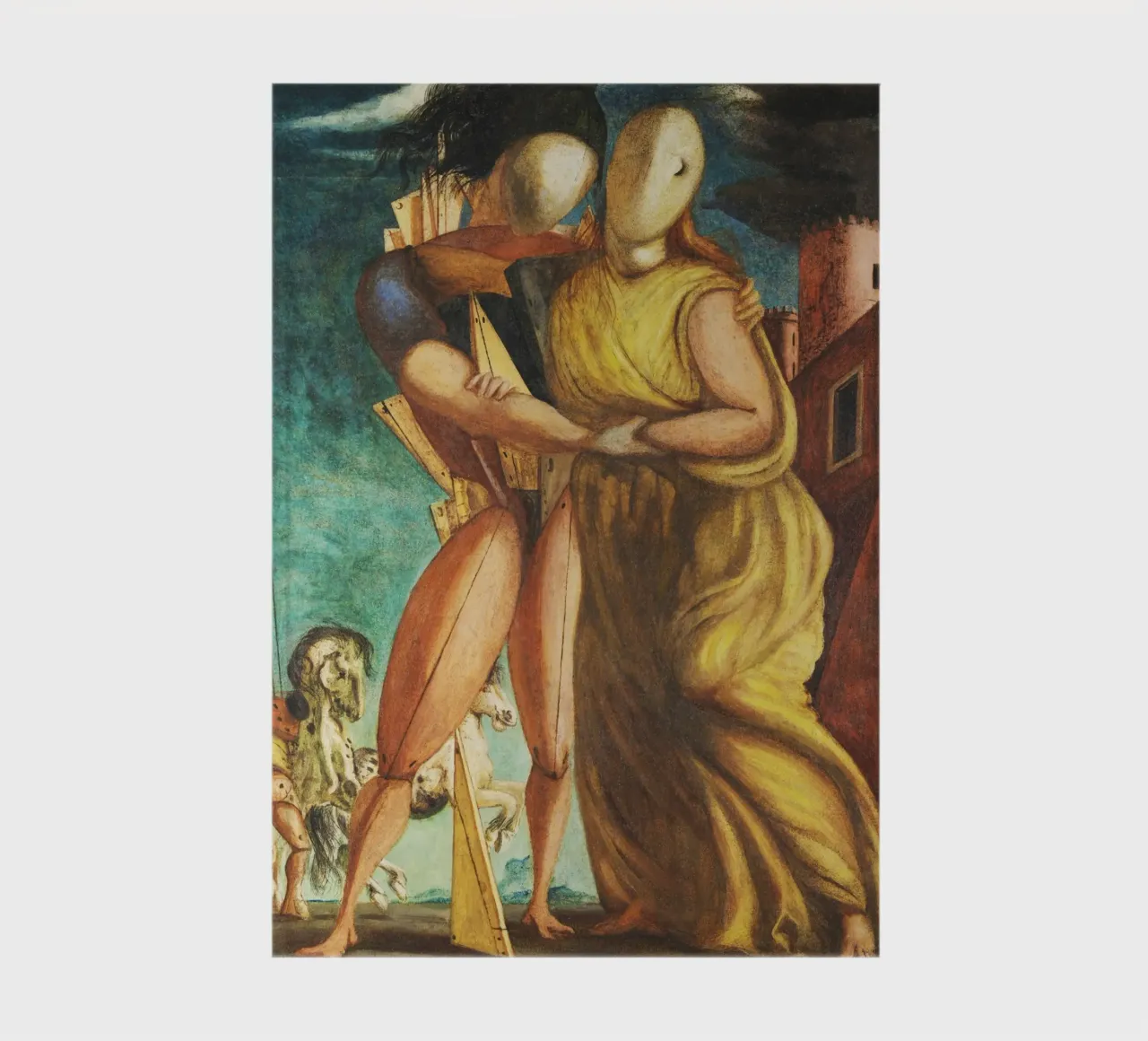 Hektor und Andromache von Giorgio de Chirico Notizbuch von Classic Art Prints