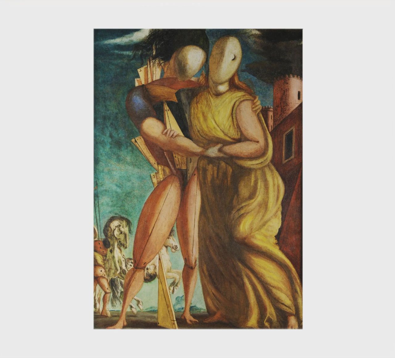 Hector et Andromaque par Giorgio de Chirico carnet de notes de Classic Art Prints
