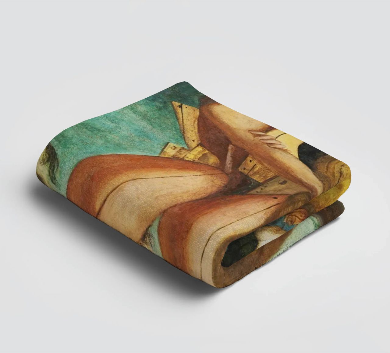 Hector et Andromaque par Giorgio de Chirico serviette de bain de Classic Art Prints