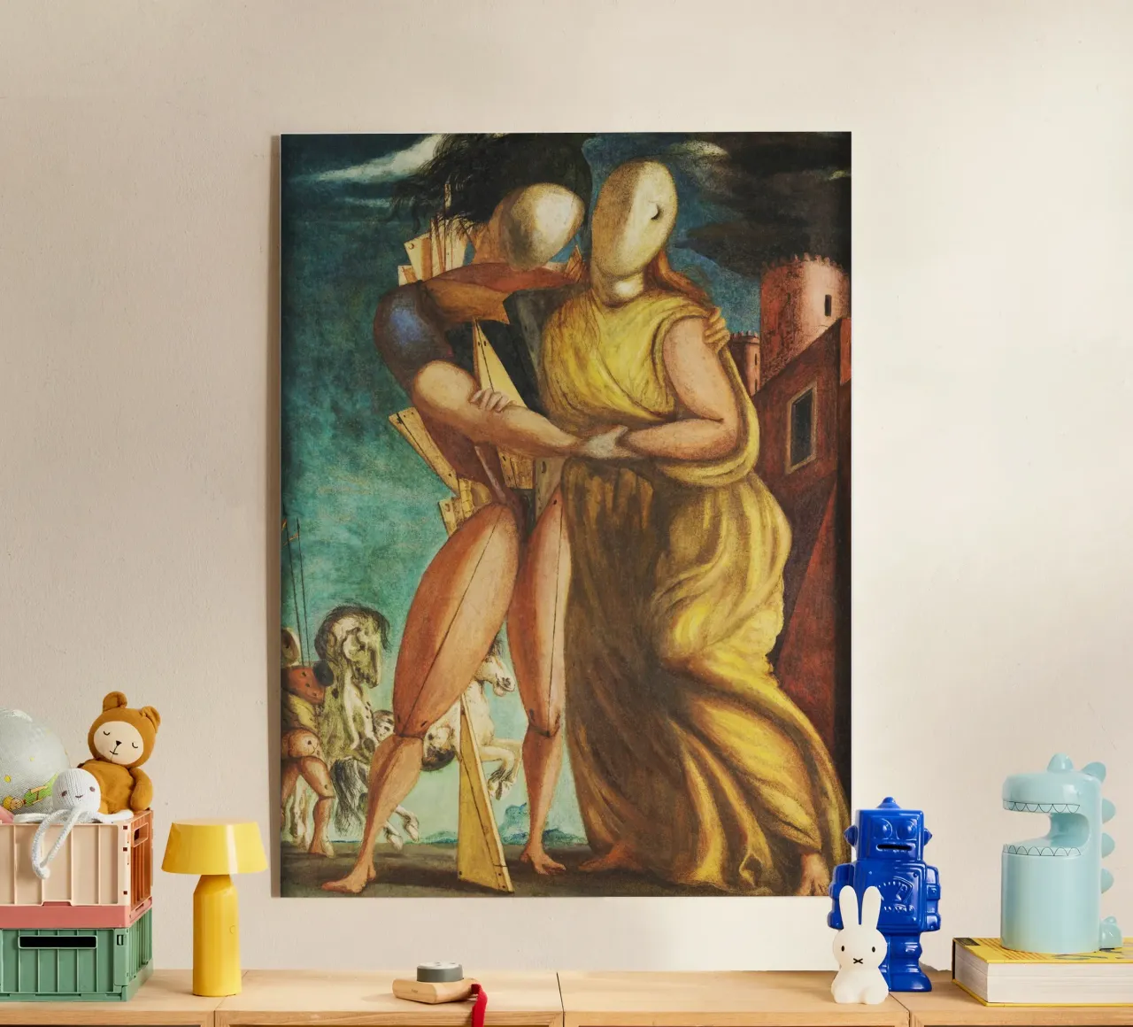 Héctor y Andrómaca de Giorgio de Chirico metacrilato de Classic Art Prints