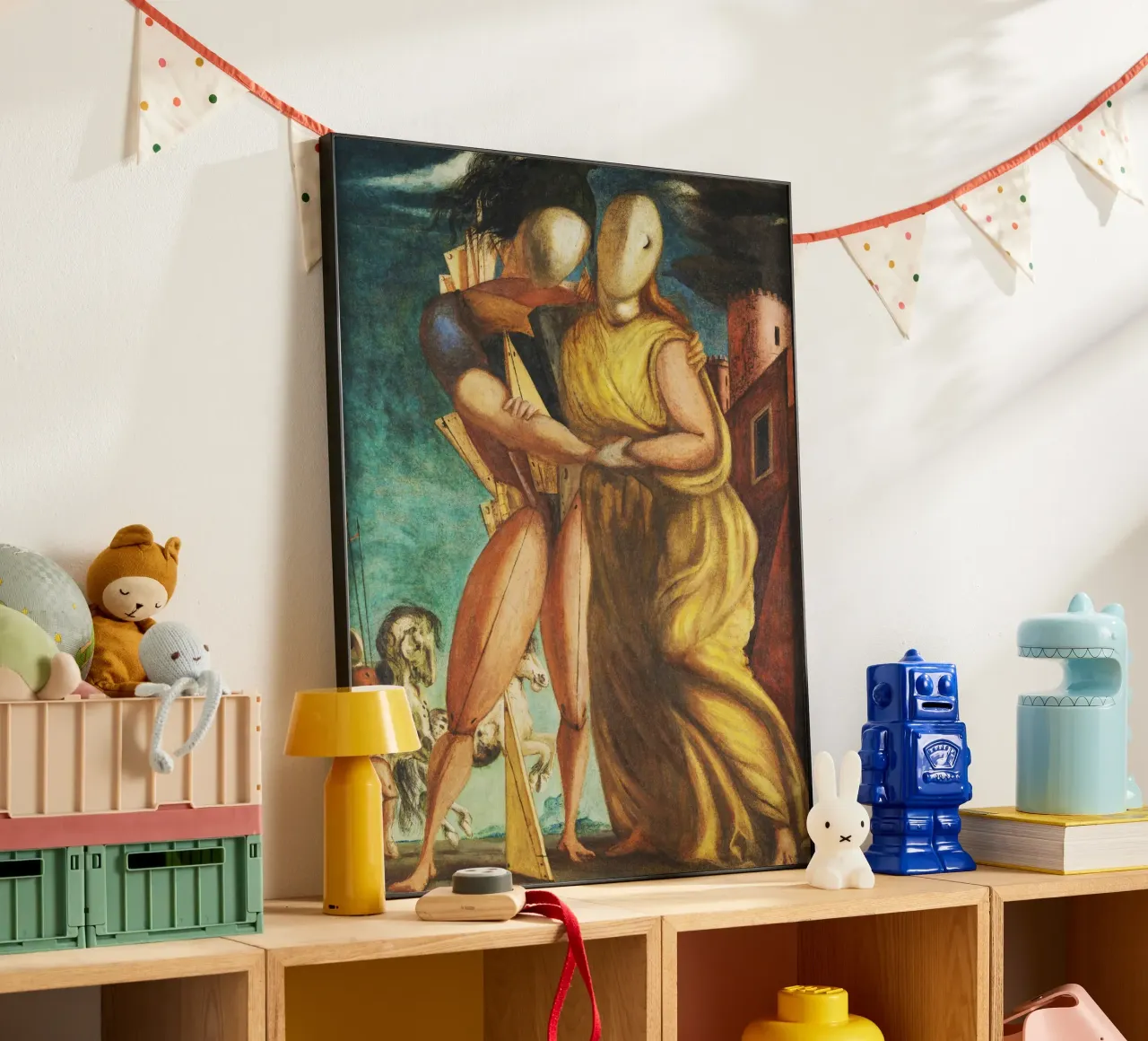 Ettore e Andromaca by Giorgio de Chirico alluminio dibond da Classic Art Prints