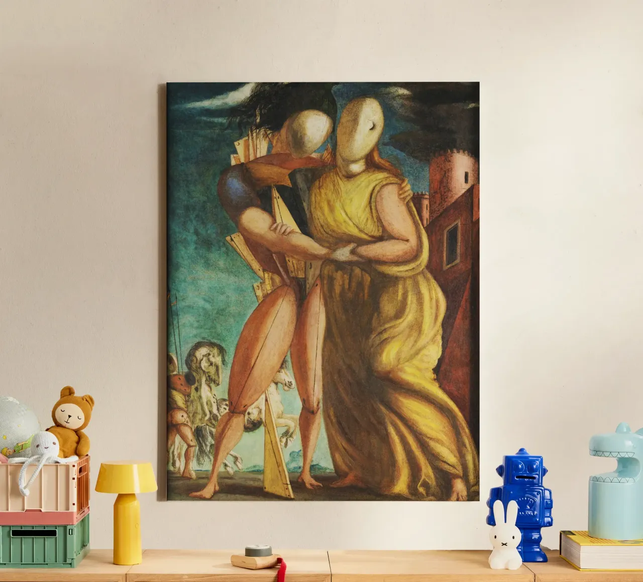 Ettore e Andromaca by Giorgio de Chirico tela da Classic Art Prints