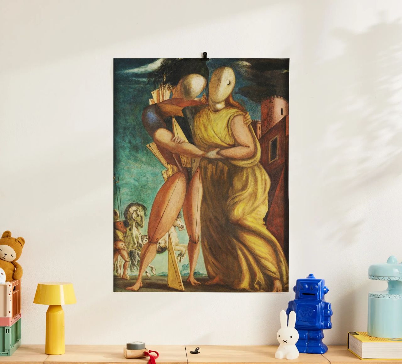 Hector et Andromaque par Giorgio de Chirico poster de Classic Art Prints
