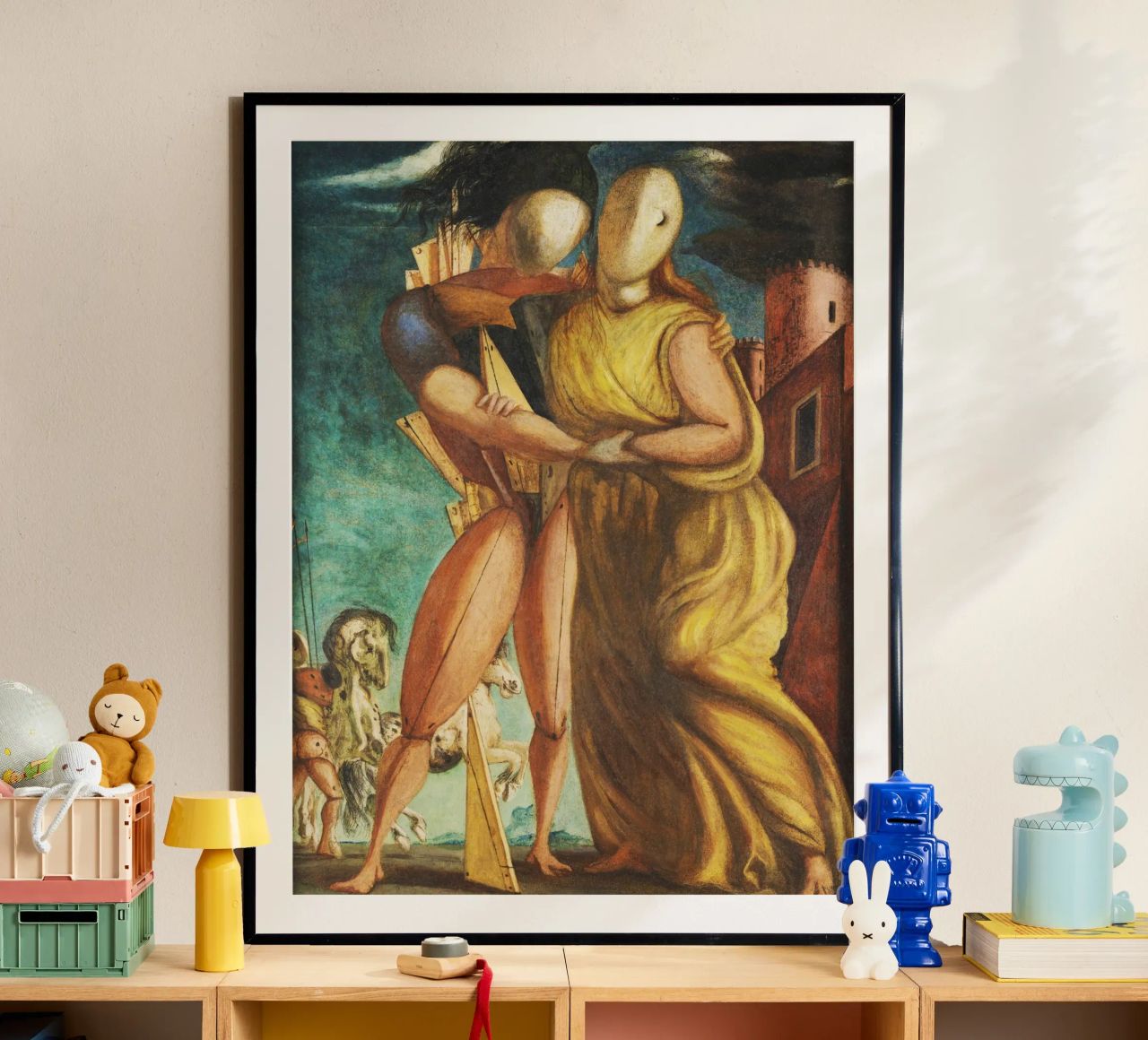 Hector et Andromaque par Giorgio de Chirico poster de Classic Art Prints