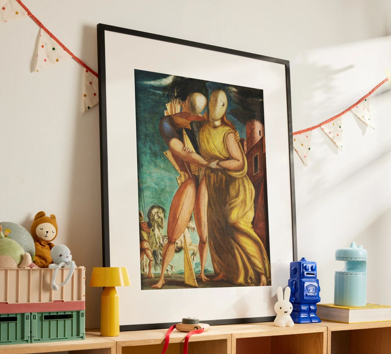 Hector et Andromaque par Giorgio de Chirico poster de Classic Art Prints