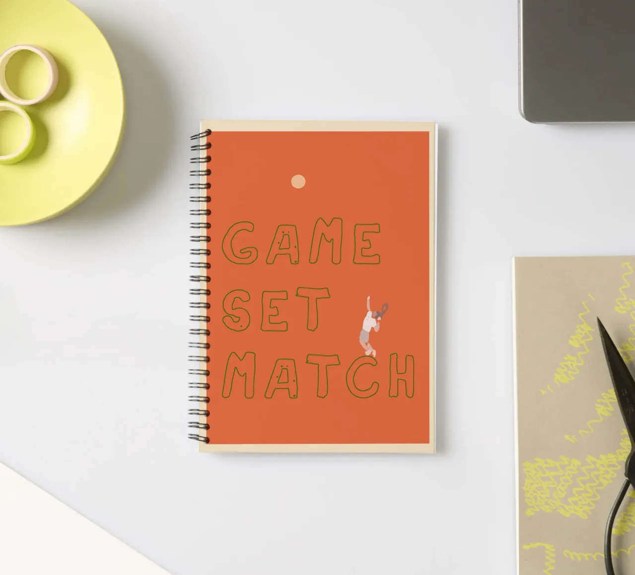 Game Set Match diario ad anelli da treechild