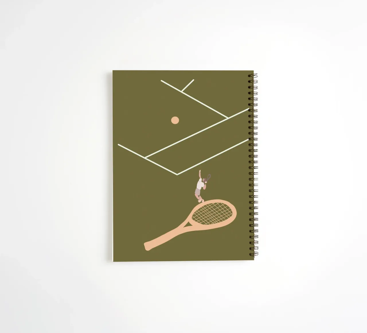 Game Set Match No 03 spiral notebook by treechild
