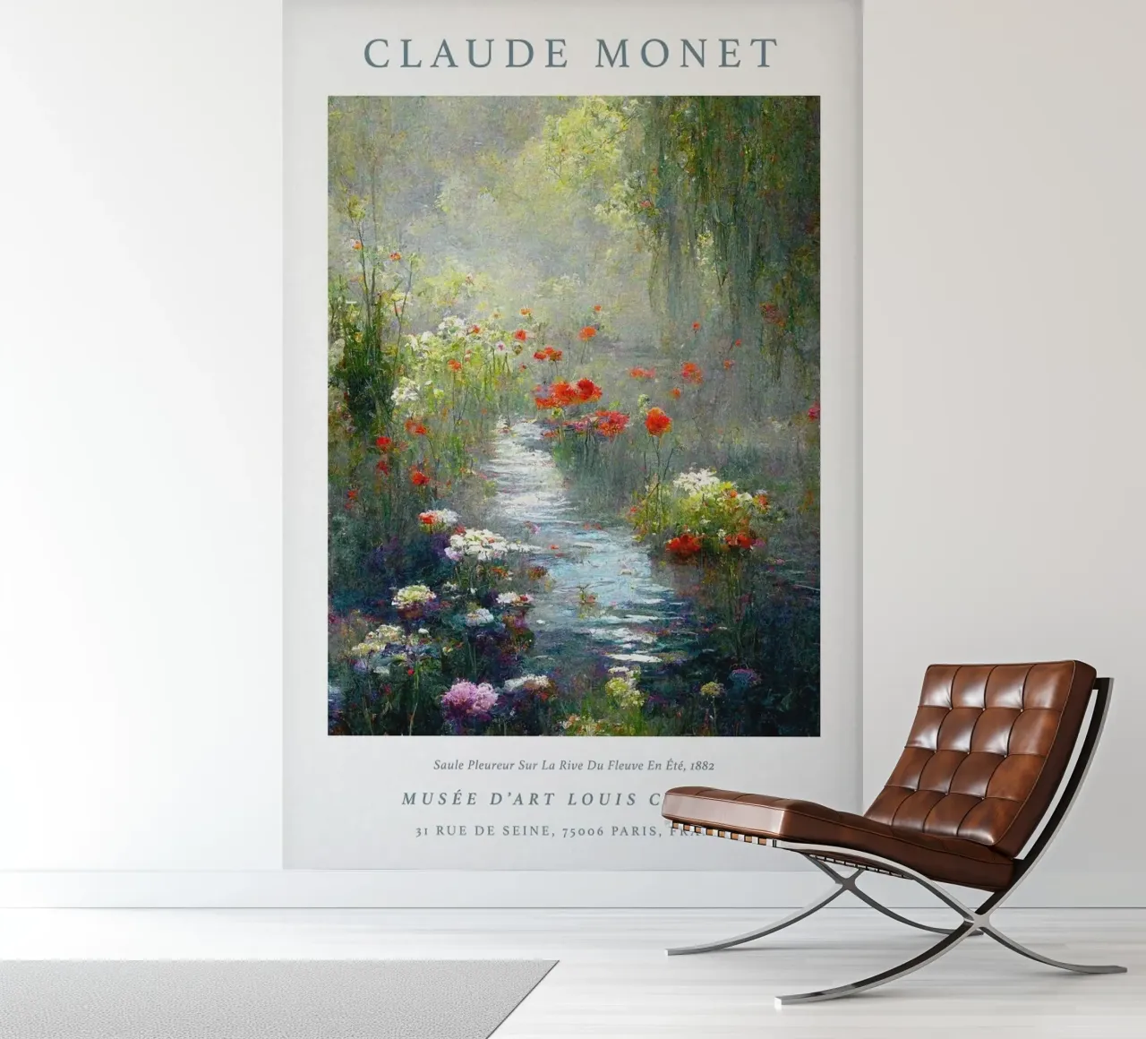 river plant life flora outdoor claude monet photo wallpaper by belong shop