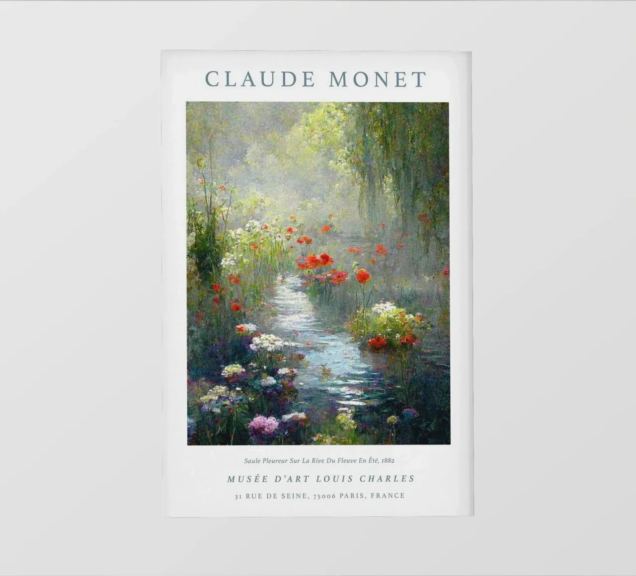 river plant life flora outdoor claude monet photo wallpaper by belong shop