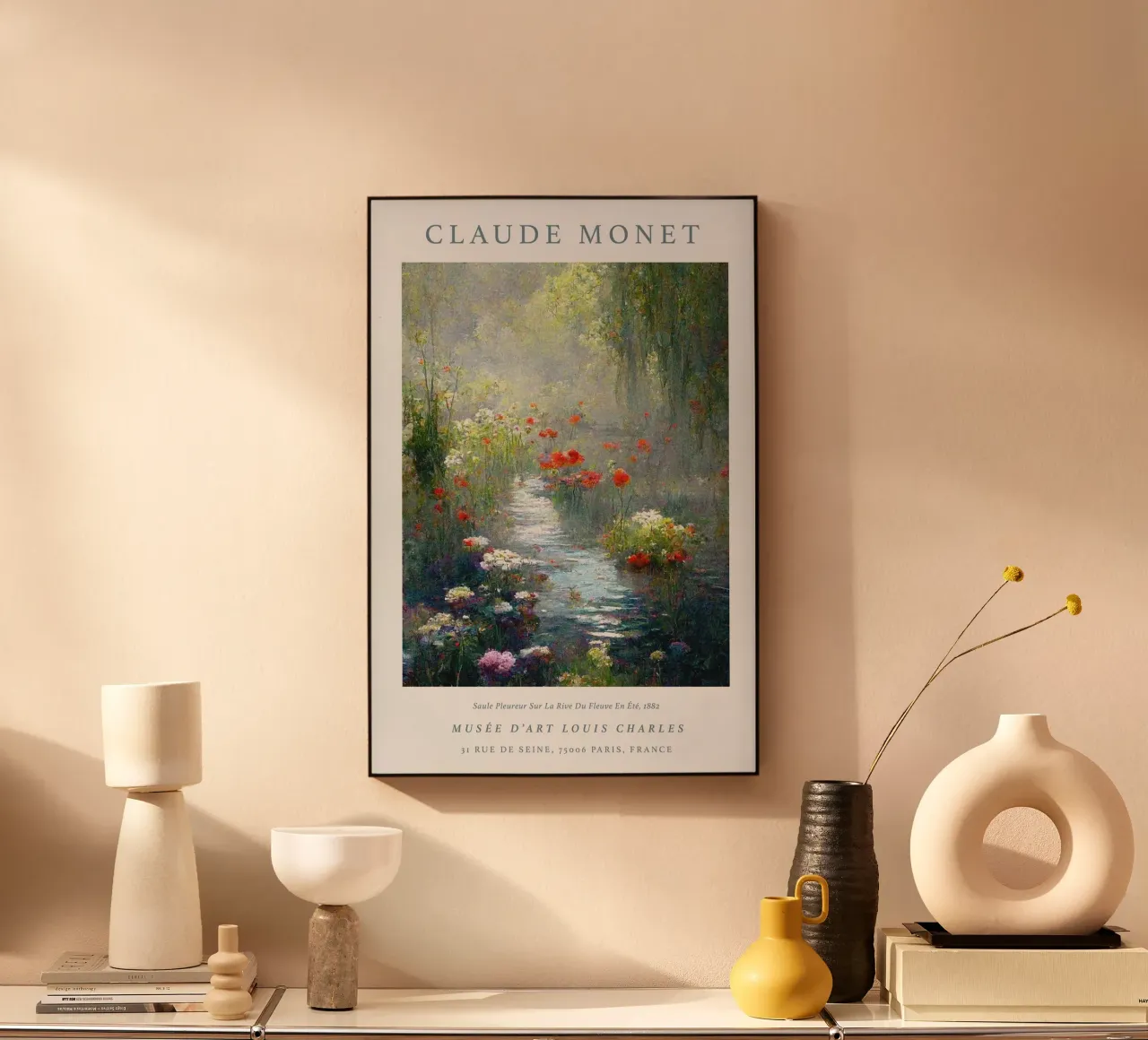 fiume pianta vita flora all'aperto claude monet plexiglass da belong shop