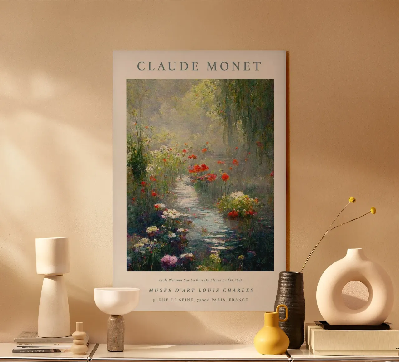 fiume pianta vita flora all'aperto claude monet plexiglass da belong shop