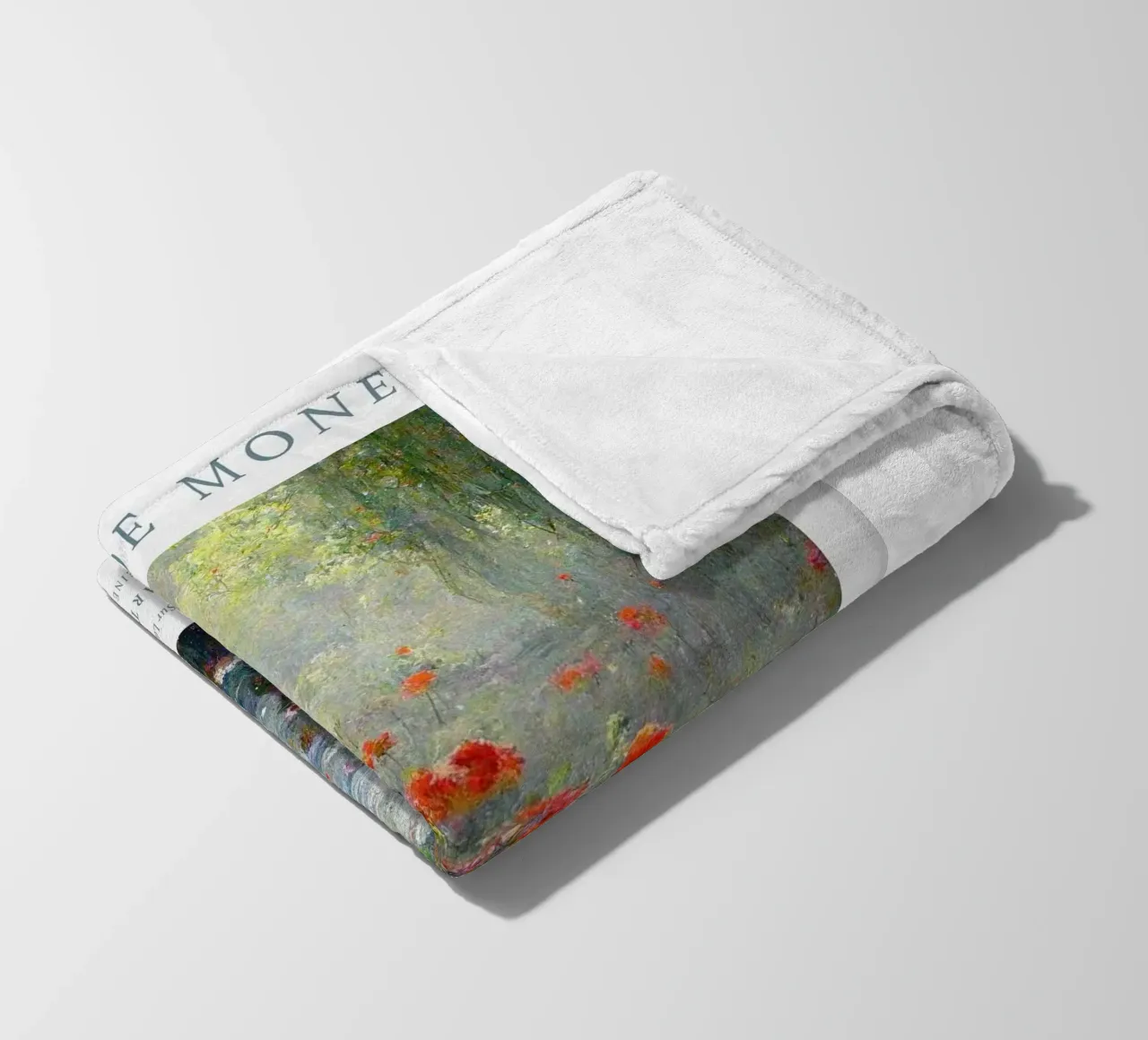fiume pianta vita flora all'aperto claude monet coperta in pile da belong shop