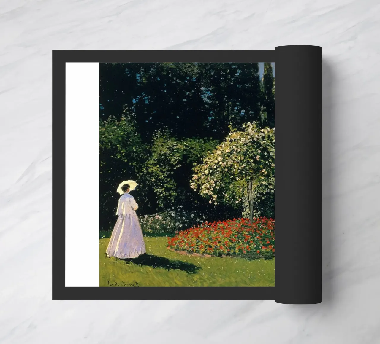 giardino scenico donna tranquillità claude monet zerbino da belong shop
