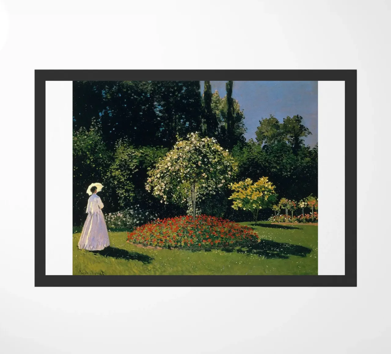 giardino scenico donna tranquillità claude monet zerbino da belong shop