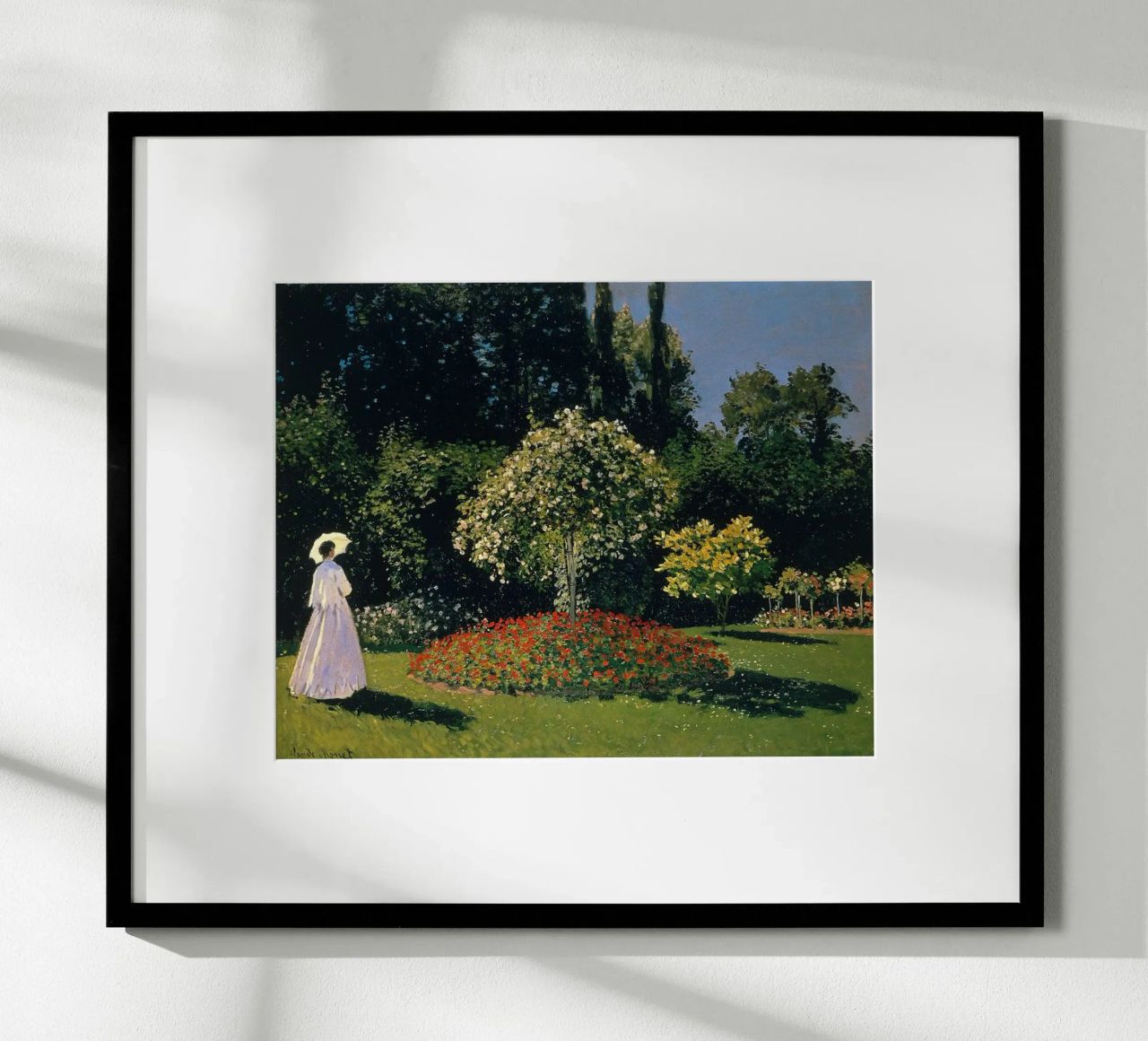 garten malerisch frau ruhe claude monet Poster von belong shop