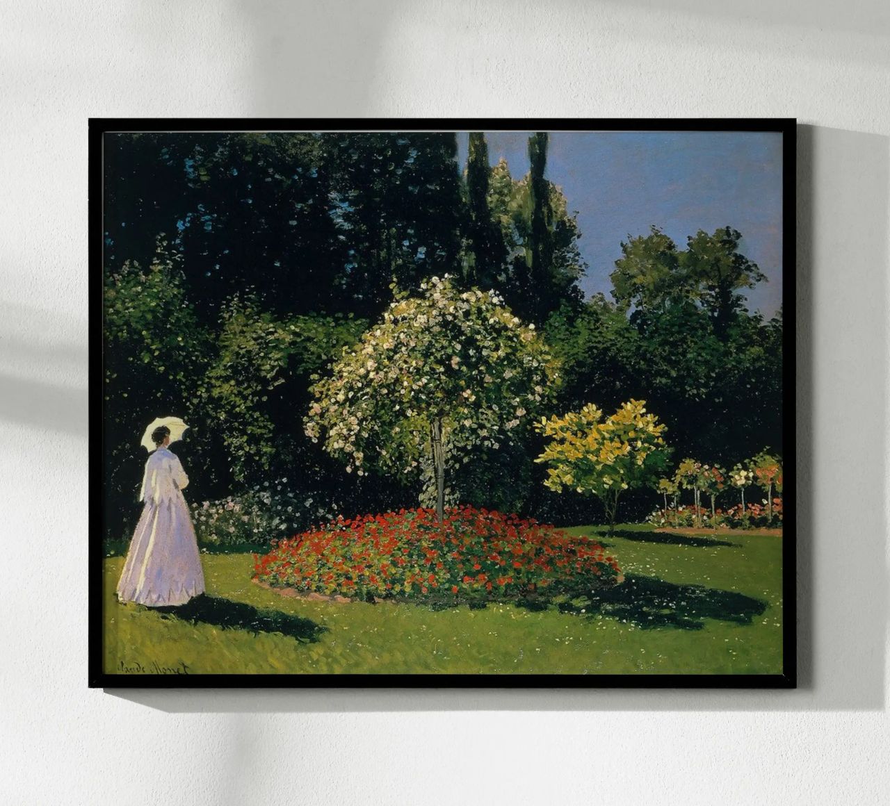 garten malerisch frau ruhe claude monet Poster von belong shop