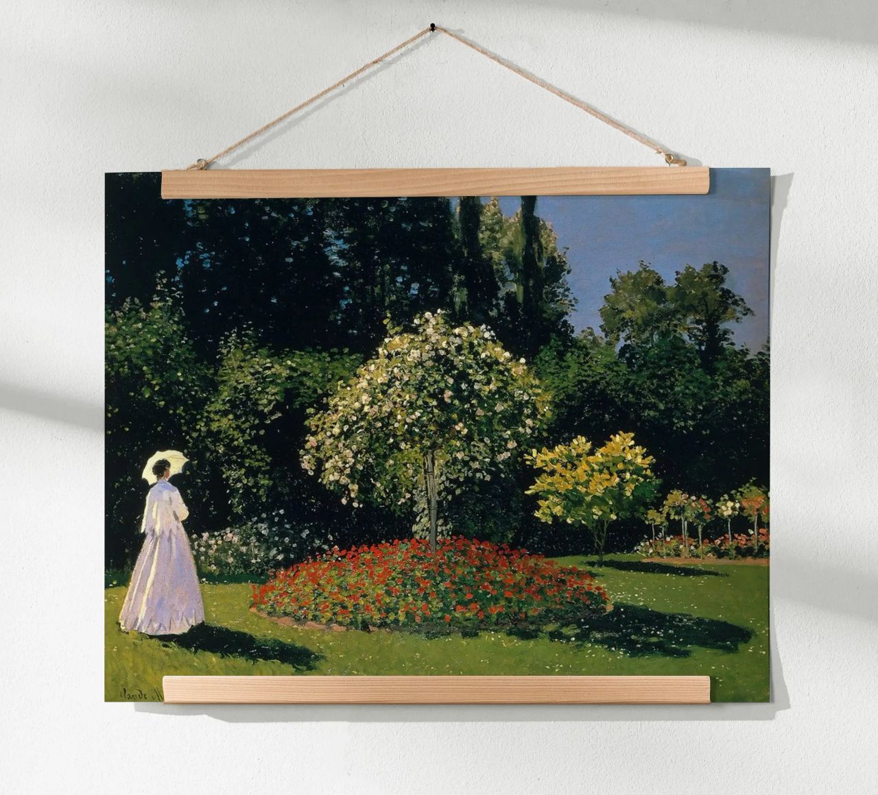 garten malerisch frau ruhe claude monet Poster von belong shop