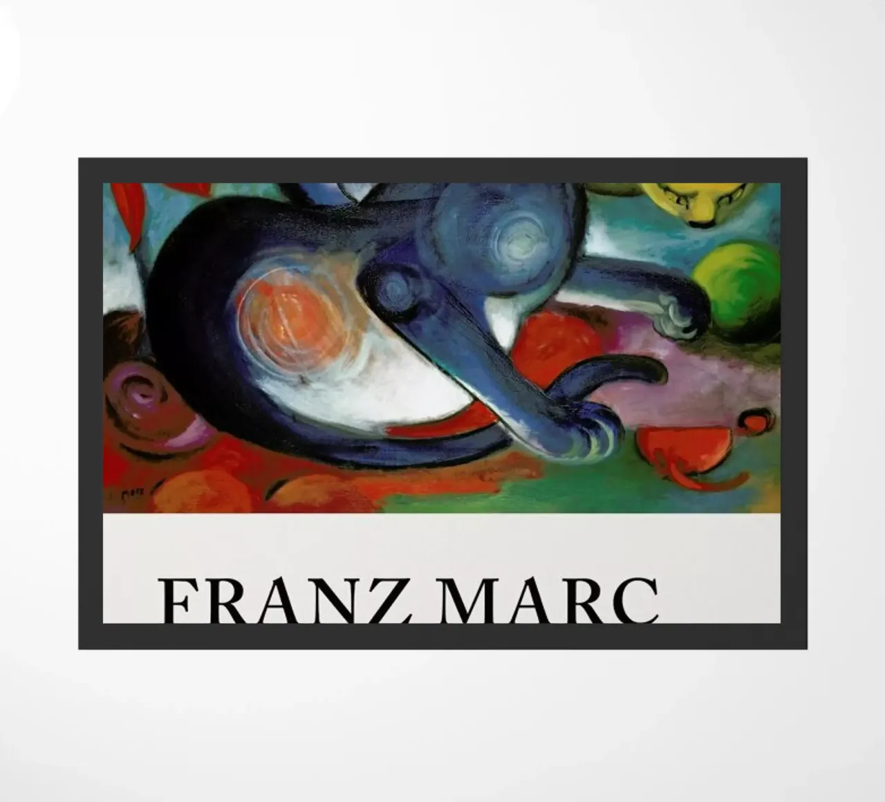 Marc - Zwei Katzen, Blau und Gelb zerbino da Vintage by JUNIQE