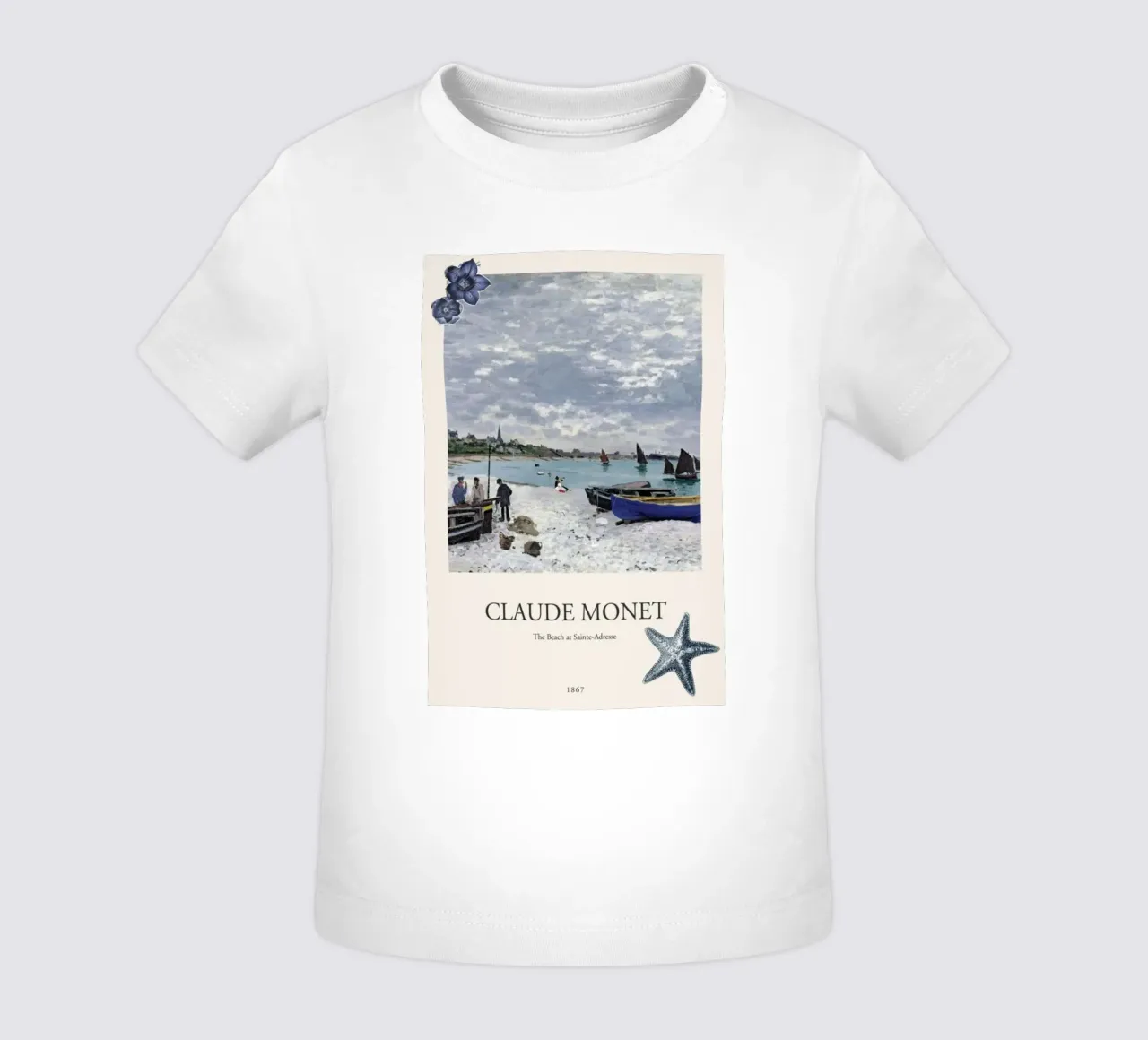 strand ferne stadt natürliches licht claude monet Baby T-Shirt von belong shop