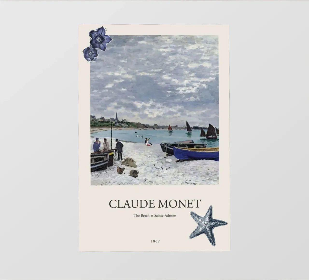 plage ville lointaine lumière naturelle claude monet film rétro-éclairé de belong shop