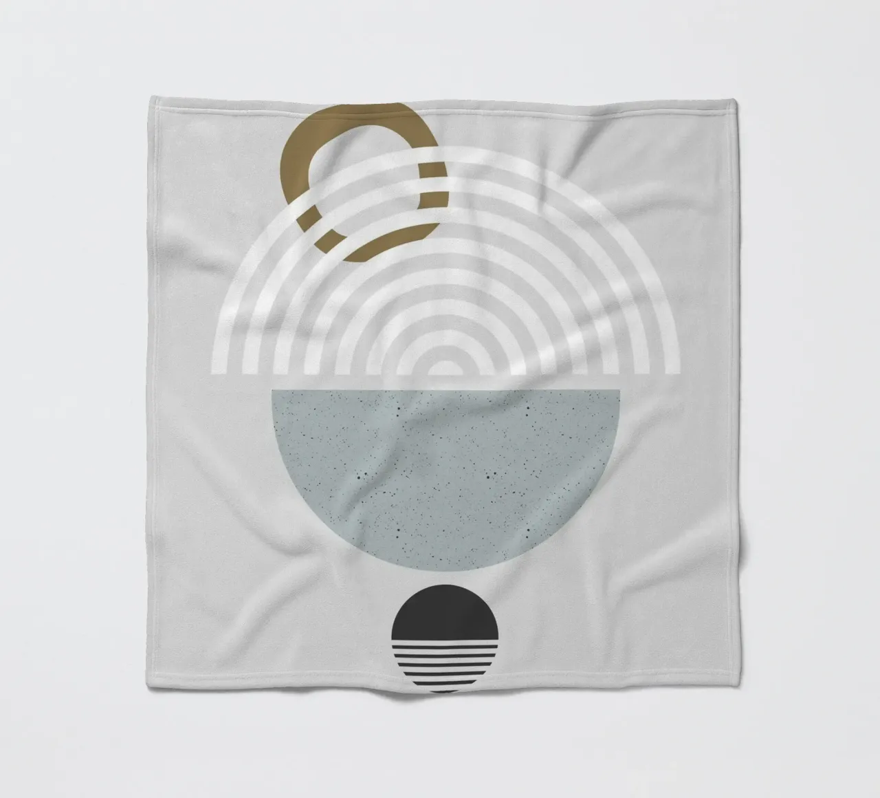 Asilo nido forme geometriche 02 coperta in pile da Little Dean