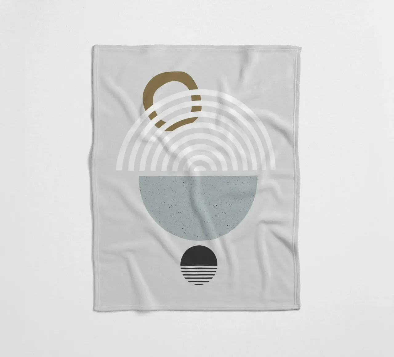 Asilo nido forme geometriche 02 coperta in pile da Little Dean