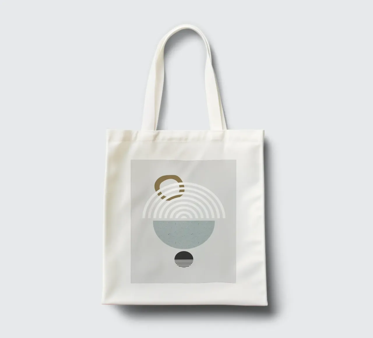 Asilo nido forme geometriche 02 borsa in juta da Little Dean