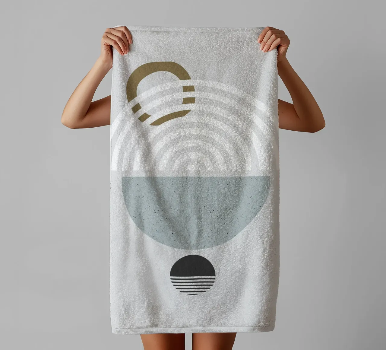 Asilo nido forme geometriche 02 asciugamano da bagno da Little Dean