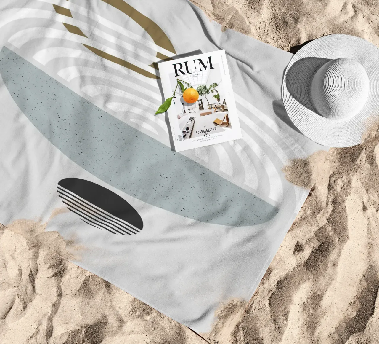 Asilo nido forme geometriche 02 telo mare da Little Dean