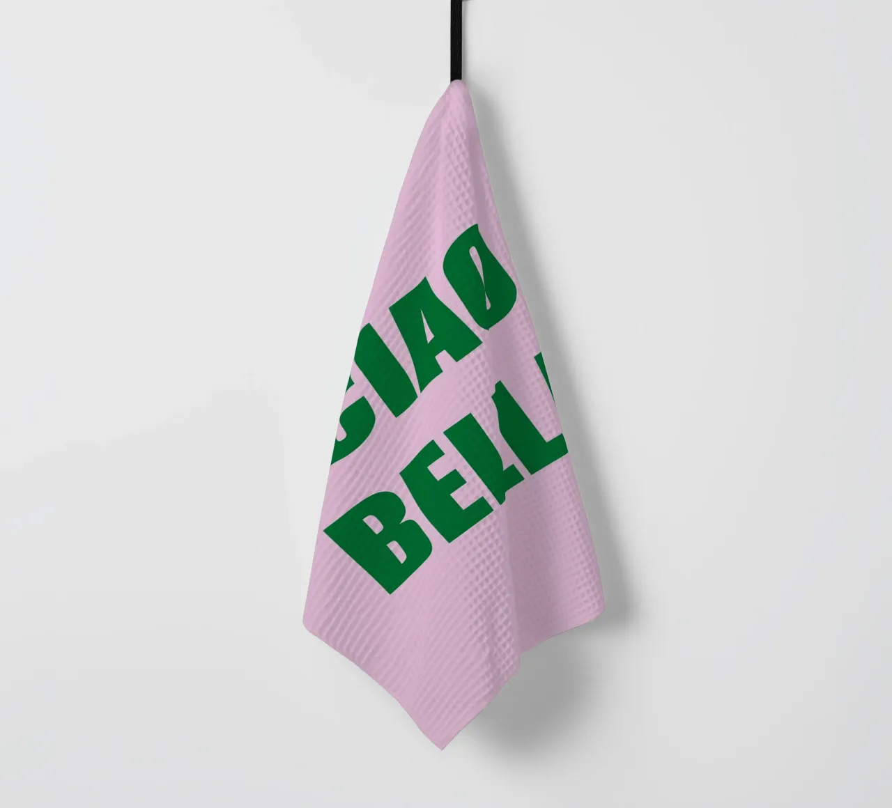 Ciao Bella Pink and Green canovaccio da cucina da GraceDigitalArtCo