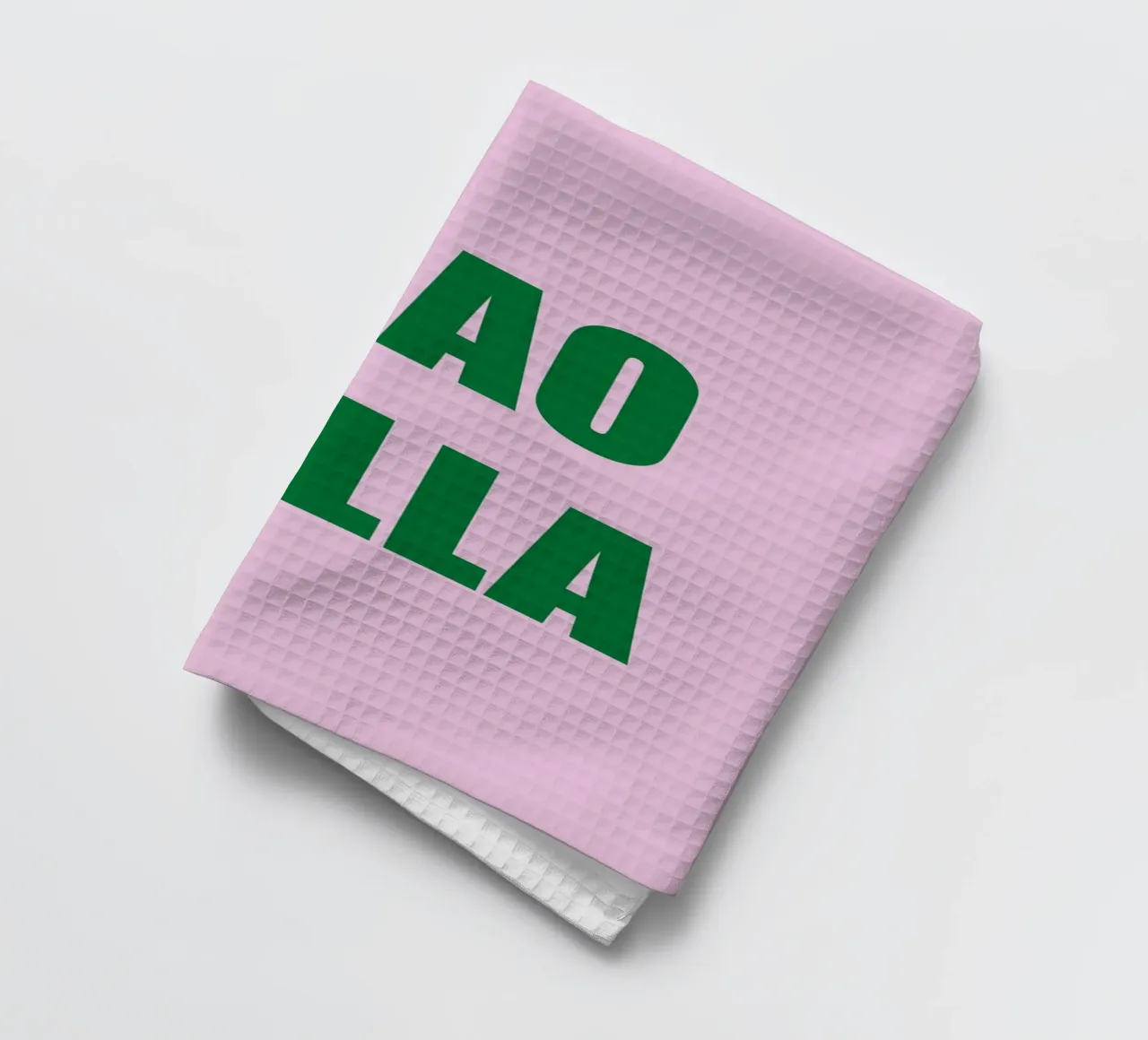 Ciao Bella Pink and Green canovaccio da cucina da GraceDigitalArtCo