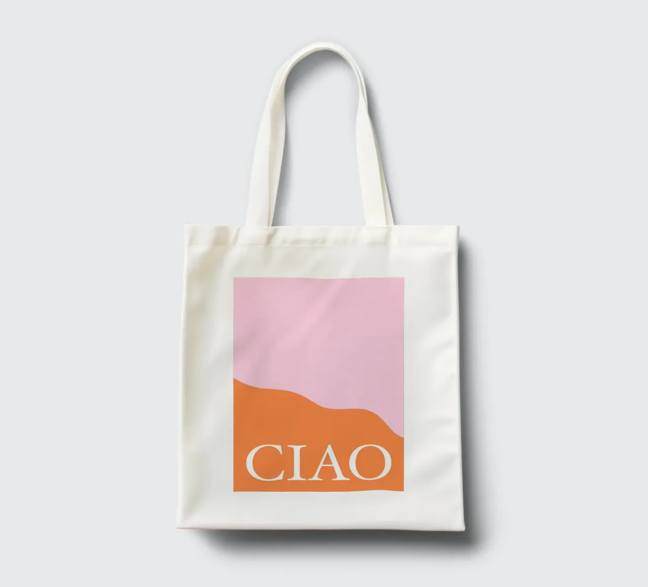 Ciao Pink and Orange borsa in juta da GraceDigitalArtCo