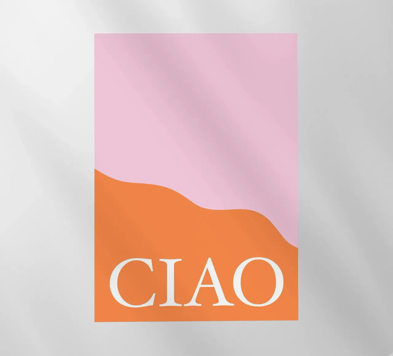 Ciao Pink and Orange pellicola backlit da GraceDigitalArtCo