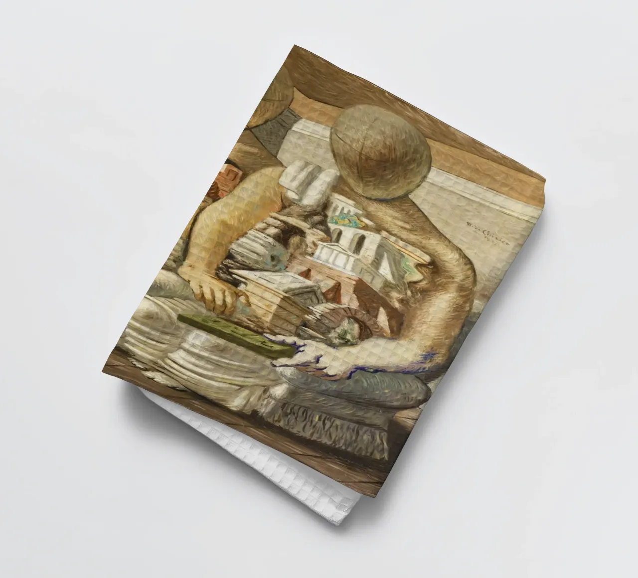 Gli Archeologi by Giorgio de Chirico canovaccio da cucina da Classic Art Prints