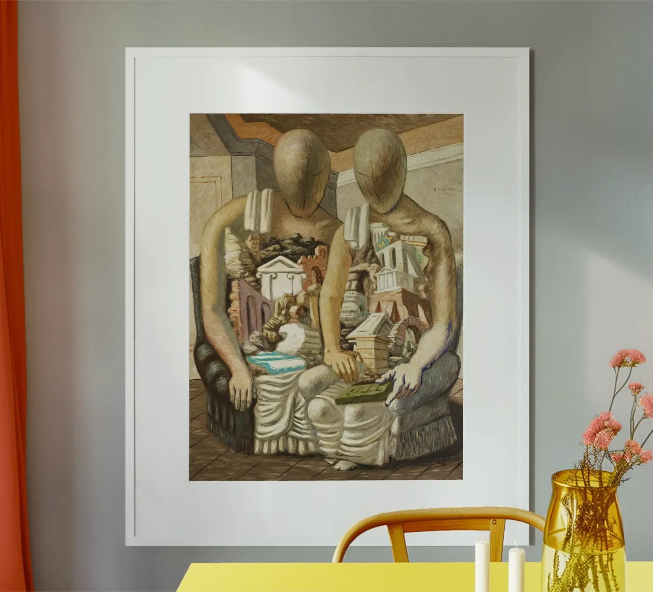 The Archaeologists by Giorgio de Chirico poster by Classic Art Prints