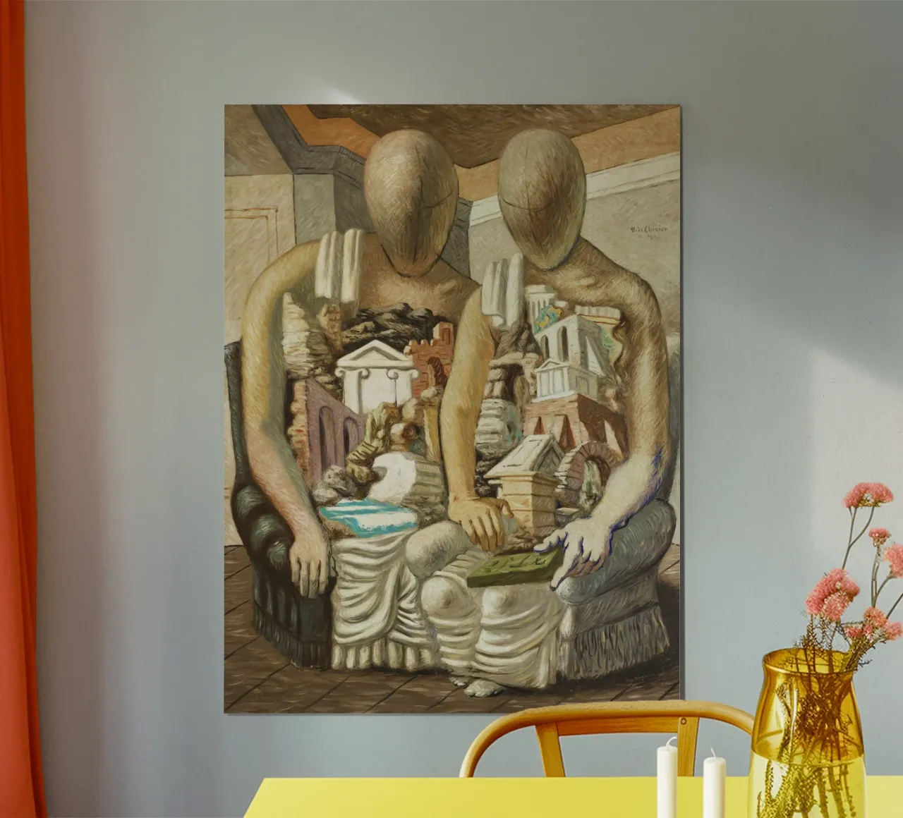 The Archaeologists by Giorgio de Chirico poster by Classic Art Prints