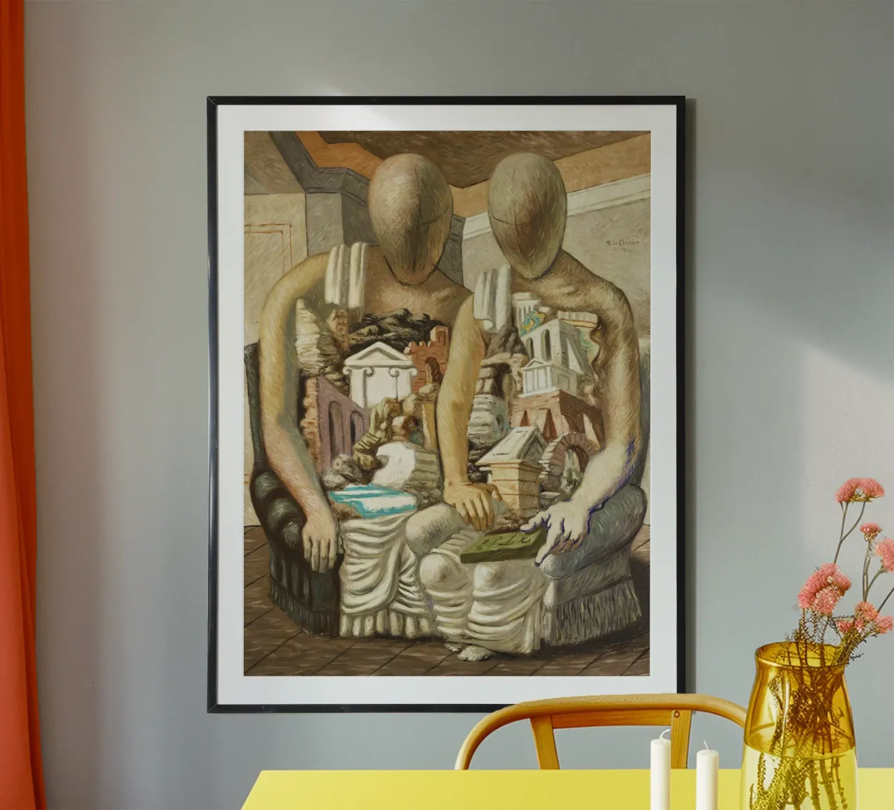 The Archaeologists by Giorgio de Chirico poster by Classic Art Prints