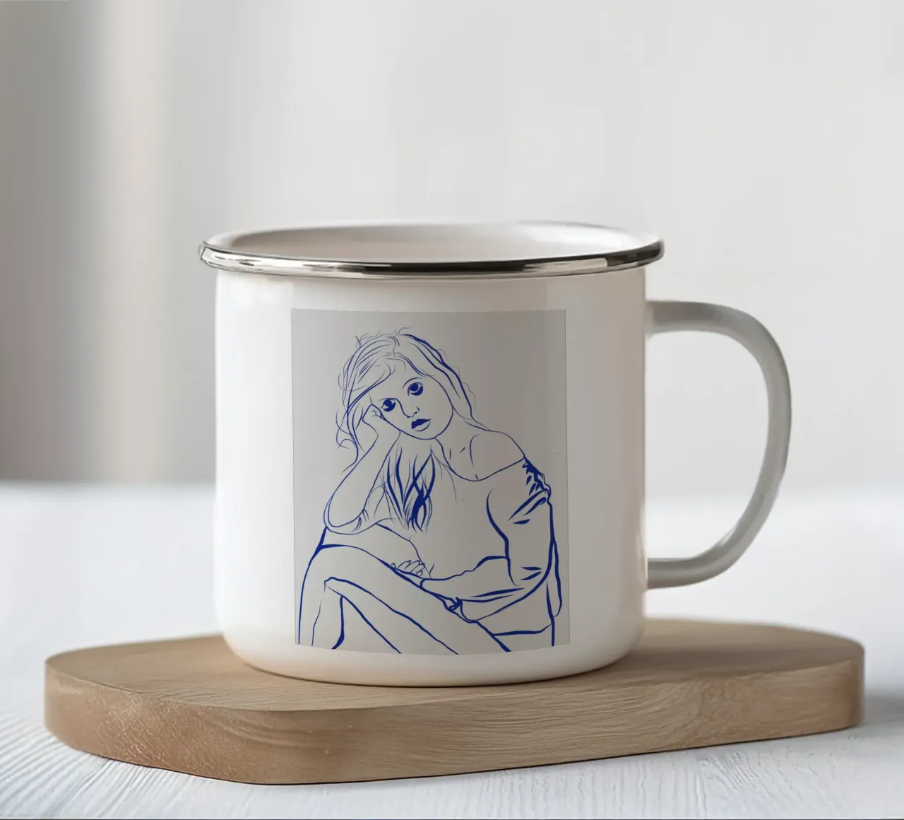Insonnia 02 tazza in smalto da Little Dean