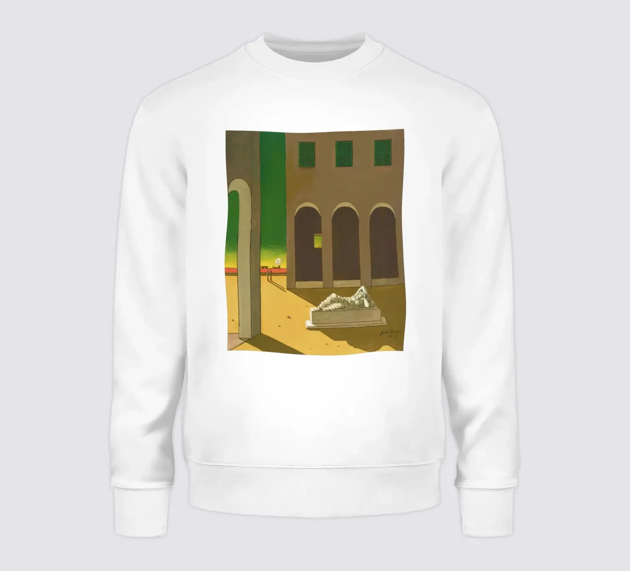 Piazza d’Italia by Giorgio de Chirico felpa da Classic Art Prints