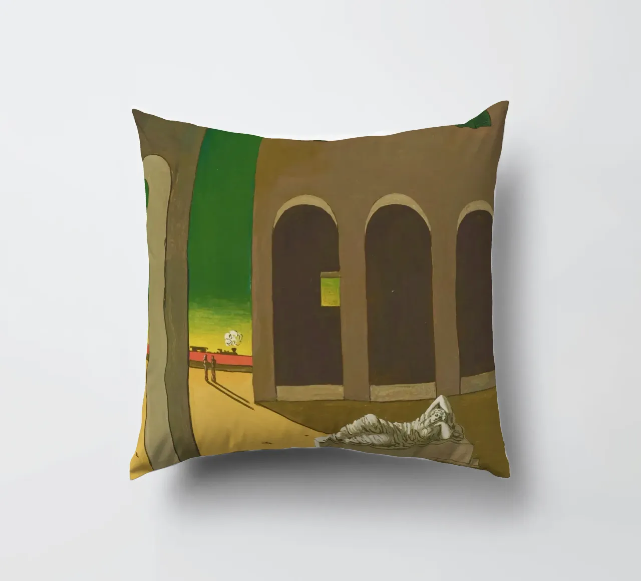 Piazza d’Italia by Giorgio de Chirico cuscino da Classic Art Prints